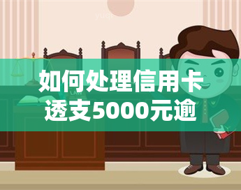 如何处理信用卡透支5000元逾期问题？