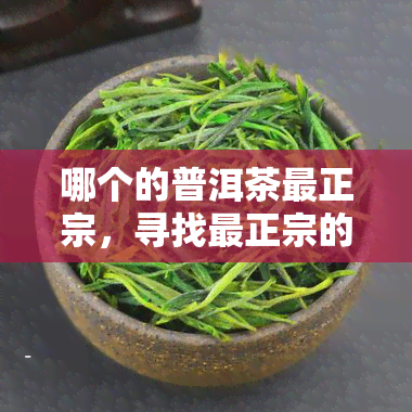 哪个的普洱茶最正宗，寻找最正宗的普洱茶：全球产地解析