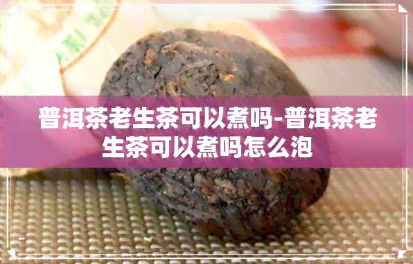 普洱茶老生茶可以煮吗-普洱茶老生茶可以煮吗怎么泡