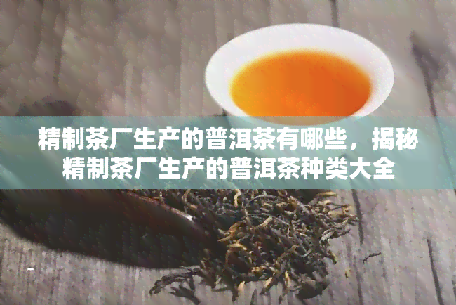 精制茶厂生产的普洱茶有哪些，揭秘精制茶厂生产的普洱茶种类大全