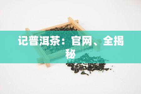 记普洱茶：官网、全揭秘