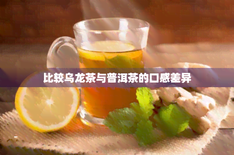 比较乌龙茶与普洱茶的口感差异