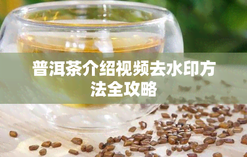 普洱茶介绍视频去水印方法全攻略