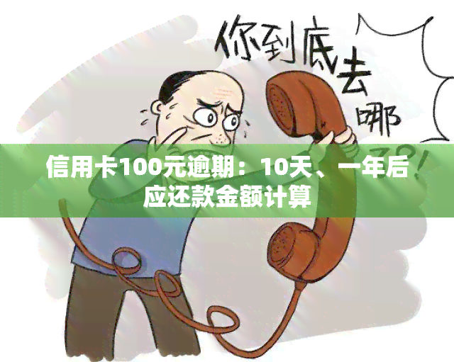 信用卡100元逾期：10天、一年后应还款金额计算