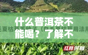 什么普洱茶不能喝？了解不宜饮用的几种普洱茶类型