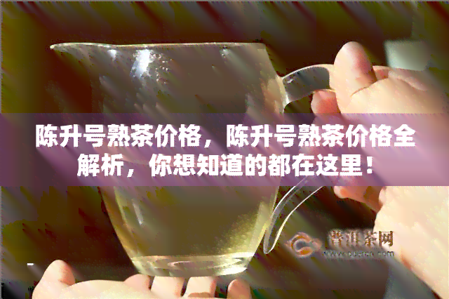 陈升号熟茶价格，陈升号熟茶价格全解析，你想知道的都在这里！