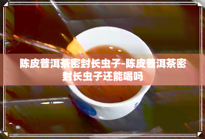 陈皮普洱茶密封长虫子-陈皮普洱茶密封长虫子还能喝吗