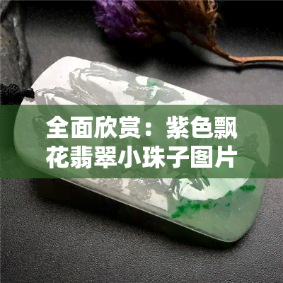 全面欣赏：紫色飘花翡翠小珠子图片大全