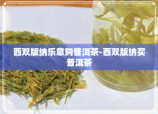 西双版纳乐意购普洱茶-西双版纳买普洱茶