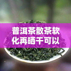 普洱茶散茶软化再晒干可以喝吗，普洱茶散茶软化后是否还能饮用？