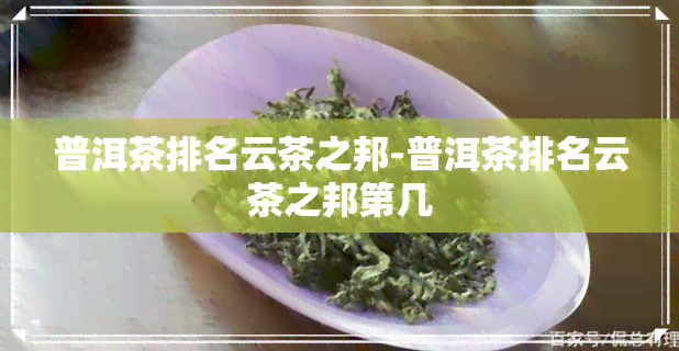 普洱茶排名云茶之邦-普洱茶排名云茶之邦第几