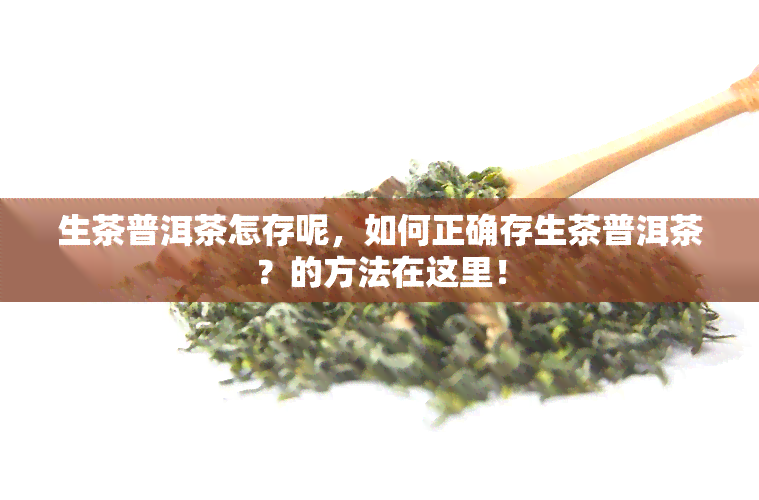 生茶普洱茶怎存呢，如何正确存生茶普洱茶？的方法在这里！