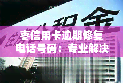 枣信用卡逾期修复电话号码：专业解决逾期问题，恢复信用记录