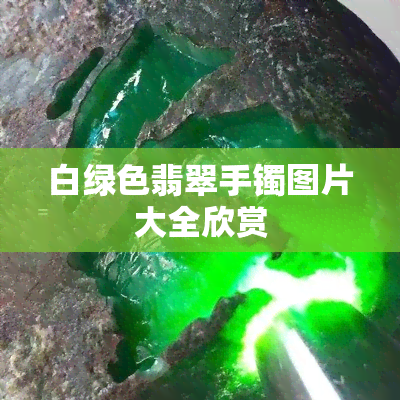 白绿色翡翠手镯图片大全欣赏