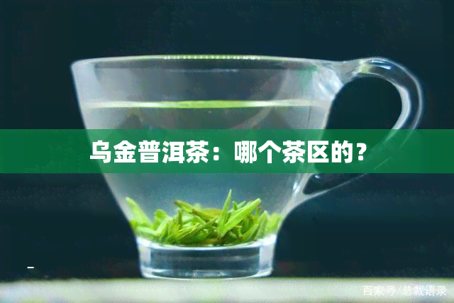 乌金普洱茶：哪个茶区的？