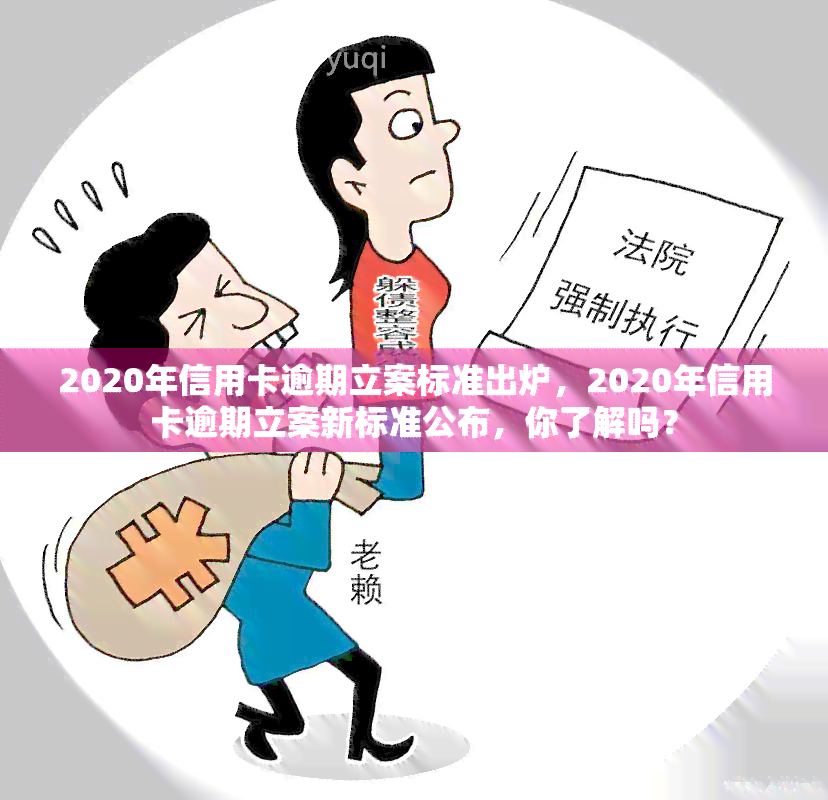 2020年信用卡逾期立案标准出炉，2020年信用卡逾期立案新标准公布，你了解吗？