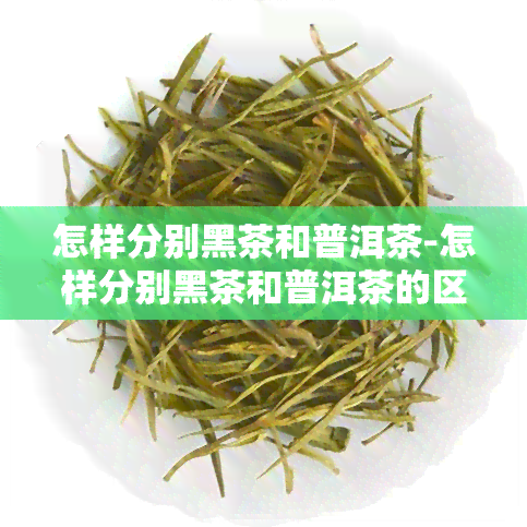 怎样分别黑茶和普洱茶-怎样分别黑茶和普洱茶的区别