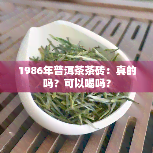 1986年普洱茶茶砖：真的吗？可以喝吗？