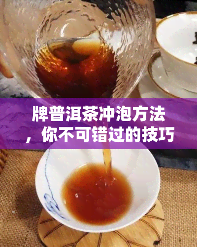 牌普洱茶冲泡方法，你不可错过的技巧！