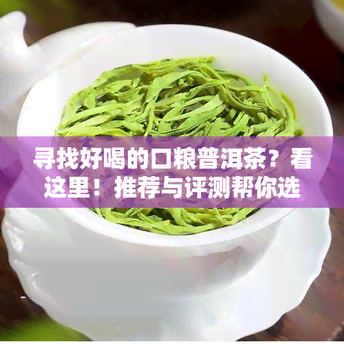 寻找好喝的口粮普洱茶？看这里！推荐与评测帮你选