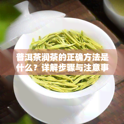 普洱茶润茶的正确方法是什么？详解步骤与注意事