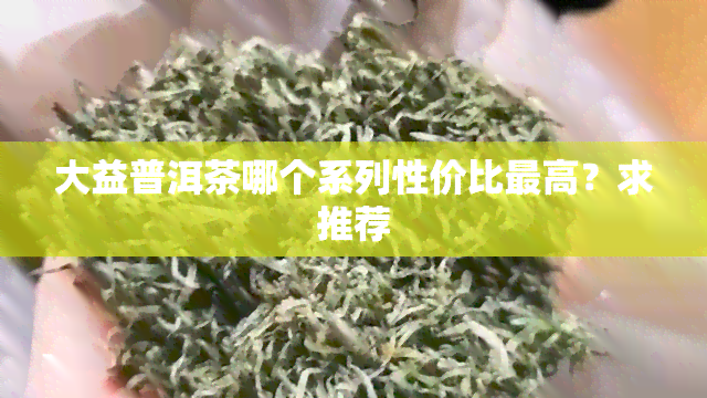 大益普洱茶哪个系列性价比更高？求推荐