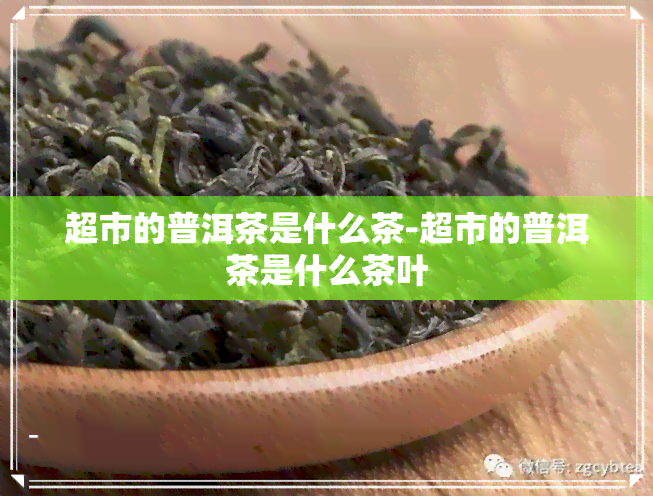 超市的普洱茶是什么茶-超市的普洱茶是什么茶叶