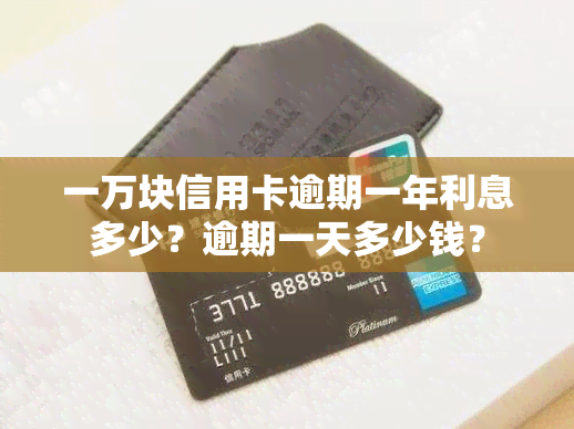 一万块信用卡逾期一年利息多少？逾期一天多少钱？