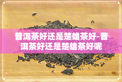 普洱茶好还是楚雄茶好-普洱茶好还是楚雄茶好呢