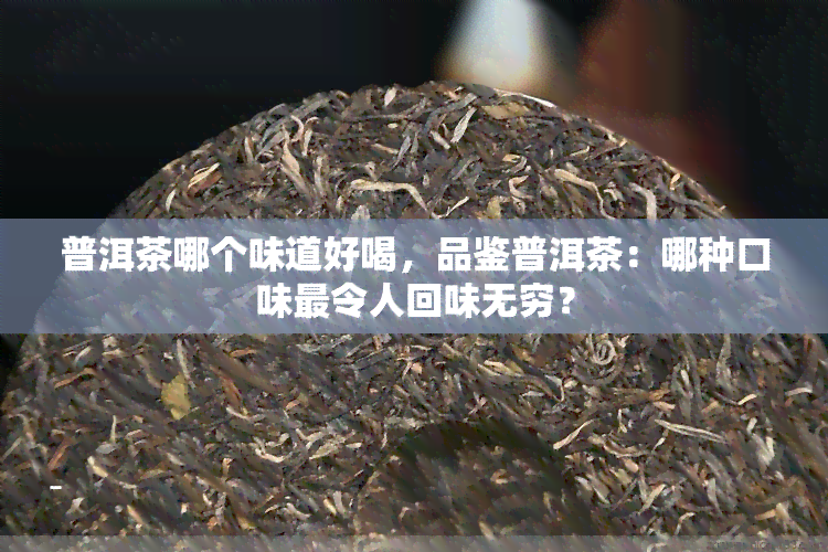 普洱茶哪个味道好喝，品鉴普洱茶：哪种口味最令人回味无穷？