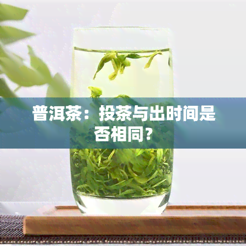 普洱茶：投茶与出时间是否相同？