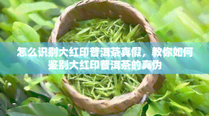 怎么识别大红印普洱茶真假，教你如何鉴别大红印普洱茶的真伪