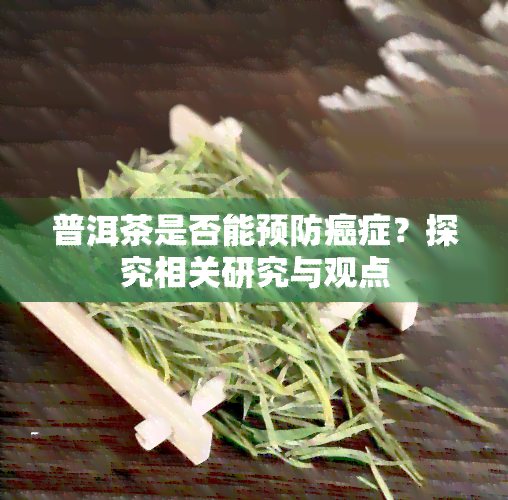 普洱茶是否能预防癌症？探究相关研究与观点