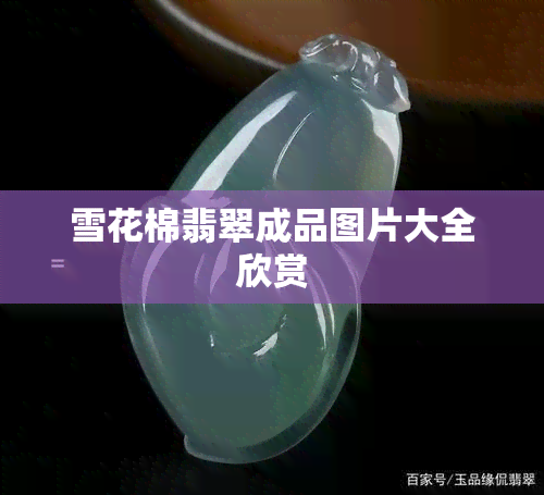 雪花棉翡翠成品图片大全欣赏