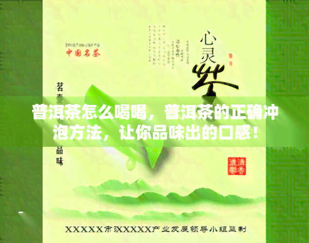 普洱茶怎么喝喝，普洱茶的正确冲泡方法，让你品味出的口感！