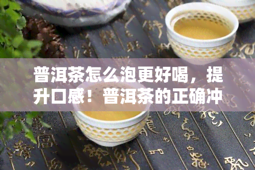 普洱茶怎么泡更好喝，提升口感！普洱茶的正确冲泡方法大揭秘