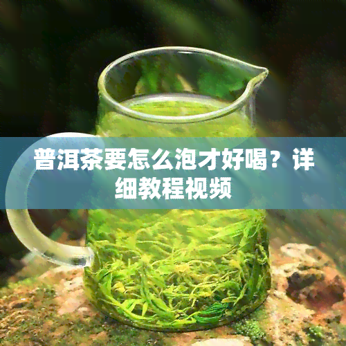 普洱茶要怎么泡才好喝？详细教程视频