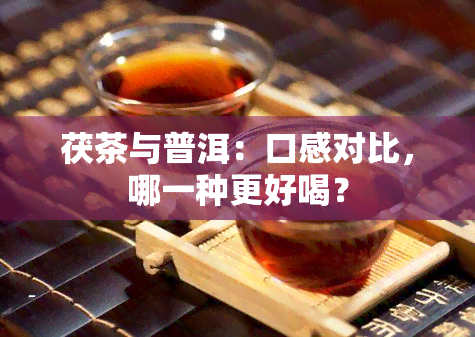 茯茶与普洱：口感对比，哪一种更好喝？