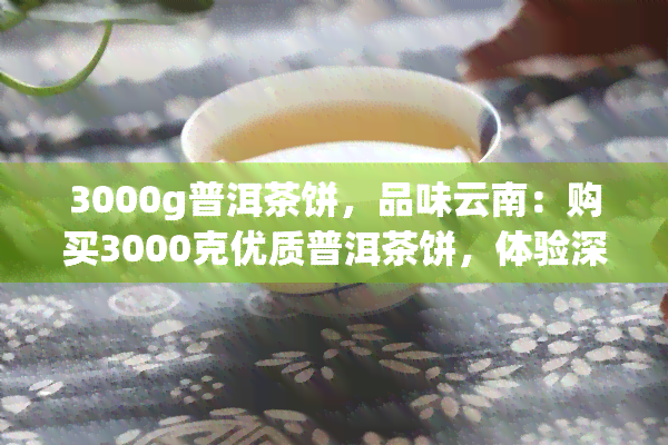 3000g普洱茶饼，品味云南：购买3000克优质普洱茶饼，体验深度茶文化之旅