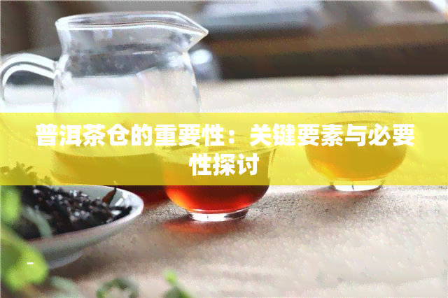 普洱茶仓的重要性：关键要素与必要性探讨