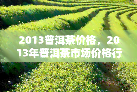 2013普洱茶价格，2013年普洱茶市场价格行情分析