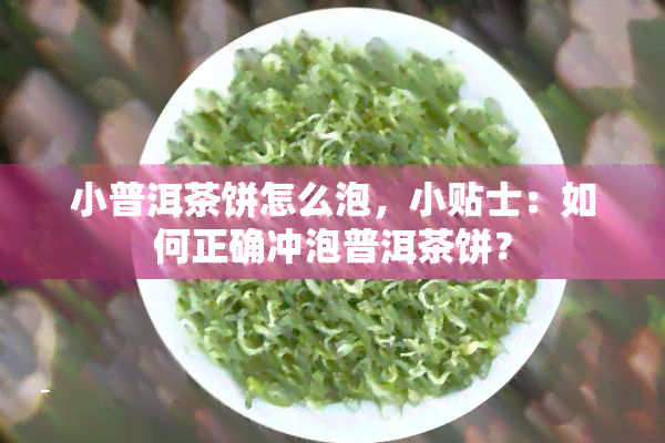 小普洱茶饼怎么泡，小贴士：如何正确冲泡普洱茶饼？