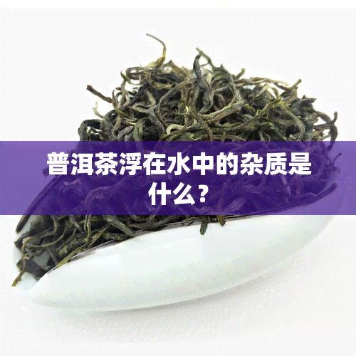 普洱茶浮在水中的杂质是什么？