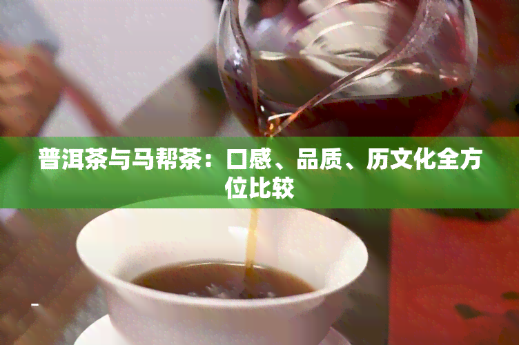 普洱茶与马帮茶：口感、品质、历文化全方位比较