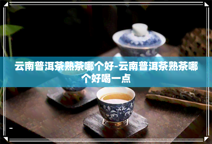 云南普洱茶熟茶哪个好-云南普洱茶熟茶哪个好喝一点