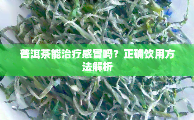 普洱茶能治疗感冒吗？正确饮用方法解析