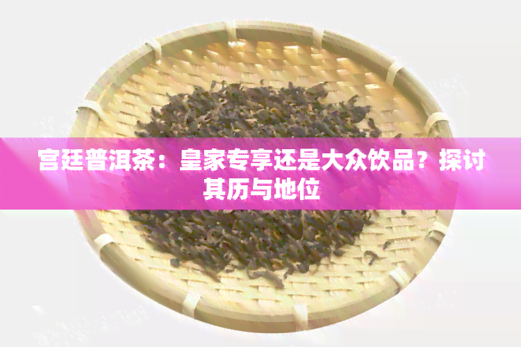 宫廷普洱茶：皇家专享还是大众饮品？探讨其历与地位