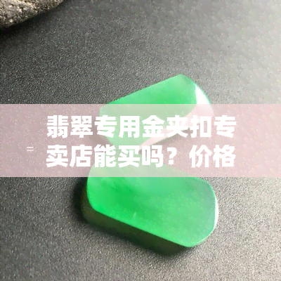 翡翠专用金夹扣专卖店能买吗？价格多少？