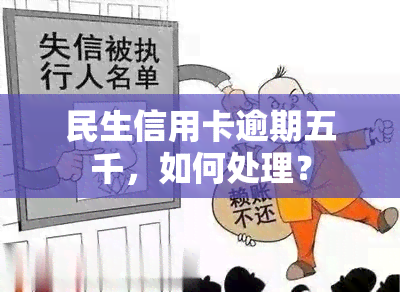 民生信用卡逾期五千，如何处理？