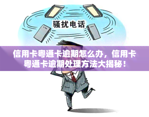 信用卡粤通卡逾期怎么办，信用卡粤通卡逾期处理方法大揭秘！